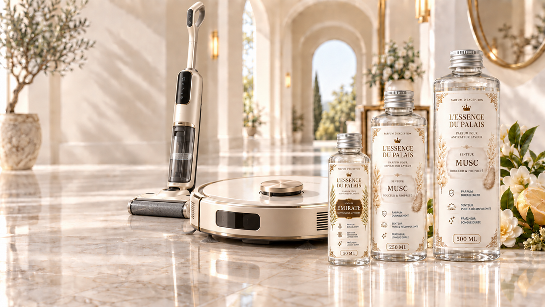 ✨ Découvrez L’ESSENCE DU PALAIS : le parfum d’exception pour aspirateur laveur